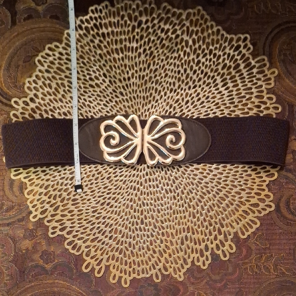 Elegant Gold and Brown Belt
